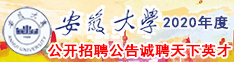 安徽大学2020年度公开招聘公告诚聘天下英才