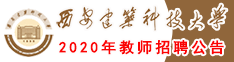 西安建筑科技大学2020年教师招聘公告